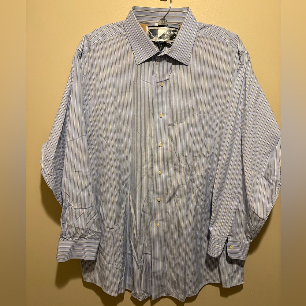 Brooks Brothers Light Blue Pinstripe Dress Shirt